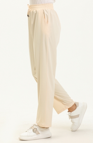 Pocketed Pants 6143-01 Beige 6143-01