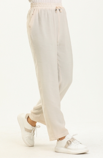 Pantalon à Poches 6143-14 Beige Clair 6143-14