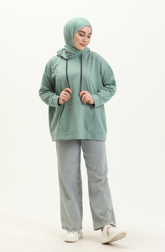 Hooded Sweatshirt 3047-02 Green 3047-02