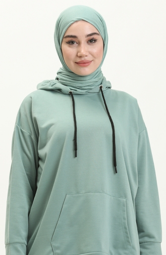 Hooded Sweatshirt 3047-02 Green 3047-02