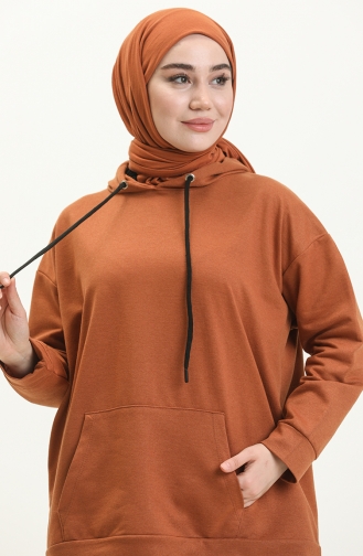 Hooded Sweatshirt 3047-03 Tan 3047-03