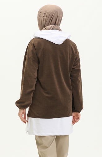 Stone Print Tunic 7000-04 Brown 7000-04