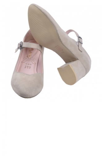 Ayakland 97544 318 5 Cm Topuk Bayan Süet Sandalet Ayakkabı Ten