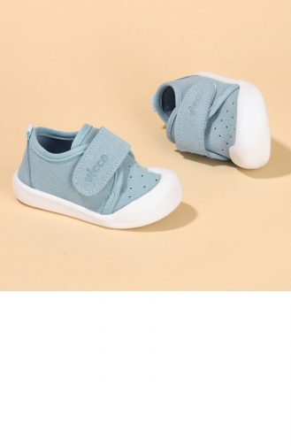 Vicco 950 E19K 224 Anka Kız Erkek Bebek İlk Adım Ayakkabı Mavi