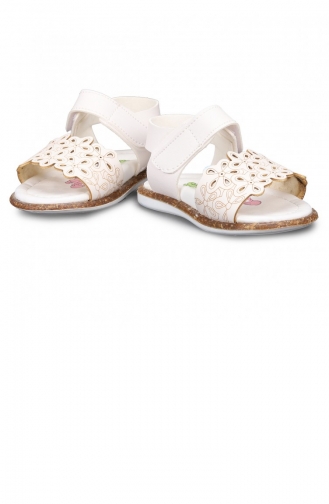  Kinder Pantoffel & Sandalen 21YILKKIK000013_2734.Beyaz