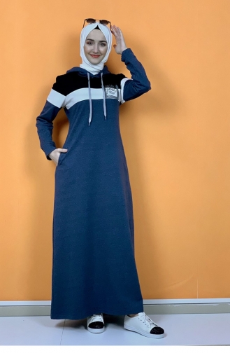Indigo Hijab Dress 1003MG.ING