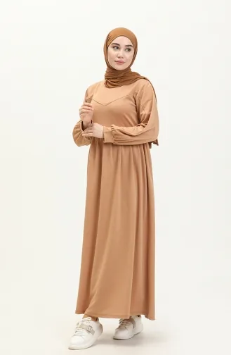 Robe de Sport Plissée 3045-02 Café au Lait 3045-02