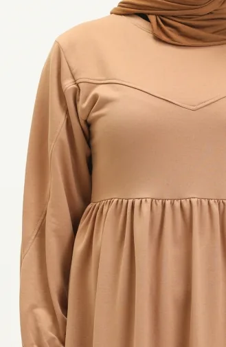 Robe de Sport Plissée 3045-02 Café au Lait 3045-02