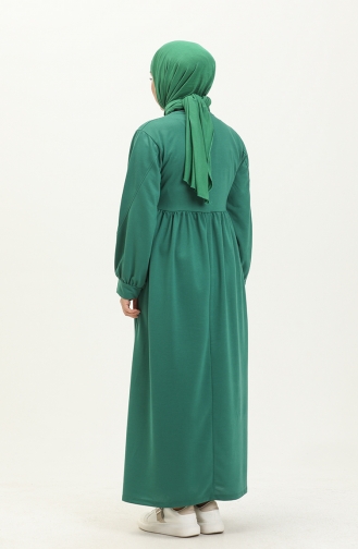 Gerafftes Sportkleid 3045-03 Smaragdgrün 3045-03
