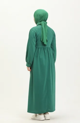 Gerafftes Sportkleid 3045-03 Smaragdgrün 3045-03