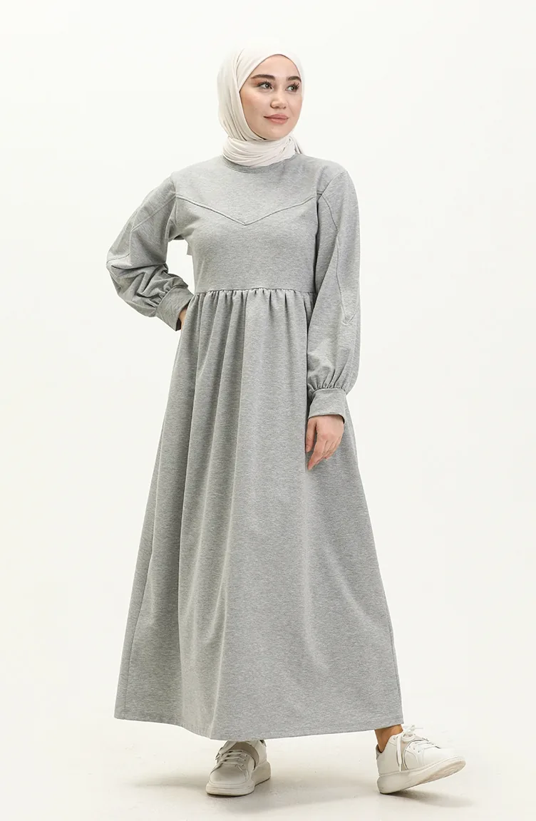 Robe De Sport Froncee 3045-05 Gris 3045-05