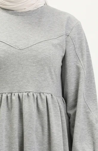 Robe De Sport Froncee 3045-05 Gris 3045-05