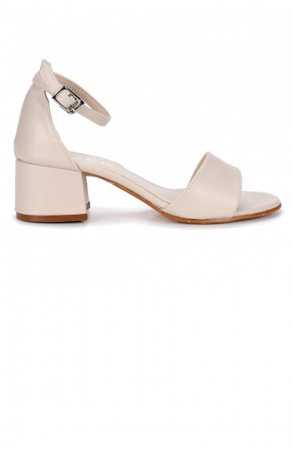 Kiko 769 Cilt Günlük Kız Çocuk 3 Cm Topuk Sandalet Ayakkabı Ten