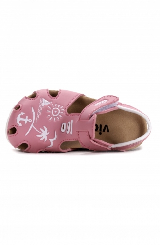 Vicco 321 22Y 176 Darcy Cırtlı Kız Erkek Çocuk Sandalet Terlik Pembe