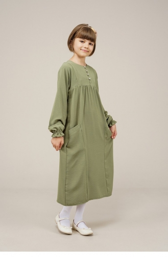 Green Kinderjurk 0034MP.YSL