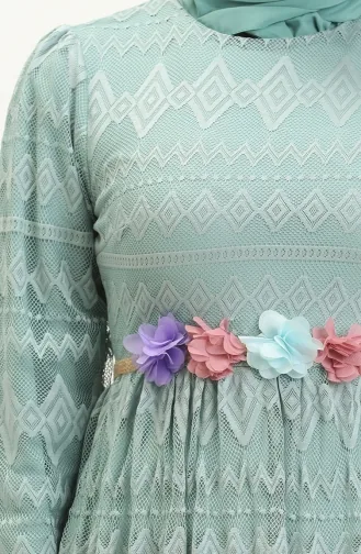 Robe Hijab Vert menthe 13233