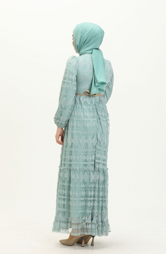 Robe Hijab Vert menthe 13233