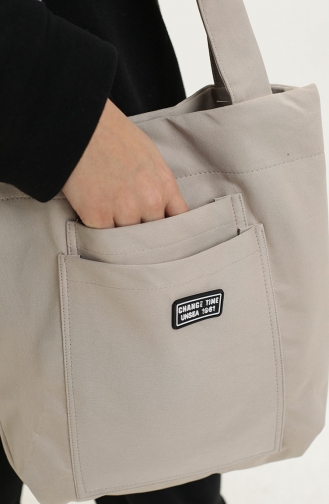 Silver Mink Shoulder Bag 28Z-06