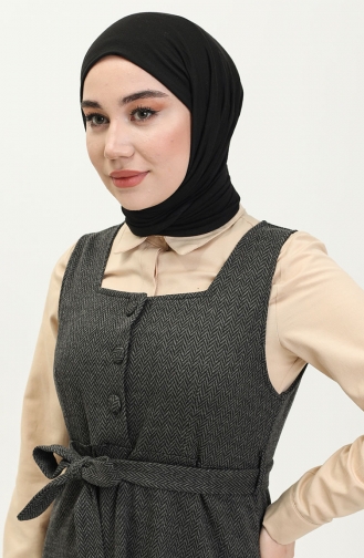 Black İslamitische Jurk 7130-02