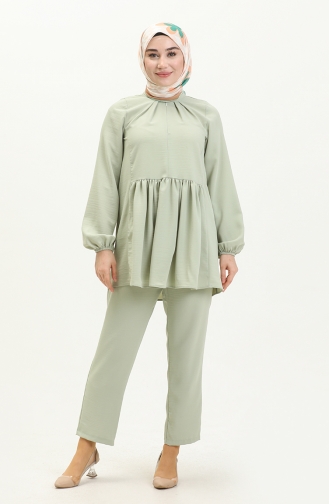 Ensemble Tunique Pantalon 0192A-02 Vert Menthe 0192A-02