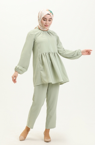 Ensemble Tunique Pantalon 0192A-02 Vert Menthe 0192A-02