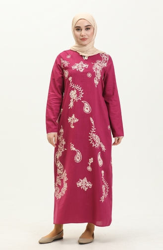 Kleid aus Sile Stoff 5004-06 Fuchsia 5004-06