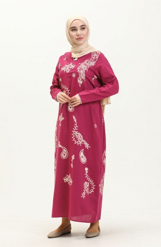 Kleid aus Sile Stoff 5004-06 Fuchsia 5004-06