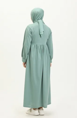 فستان رياضي مطوي 3045-06 أخضر مينت 3045-06