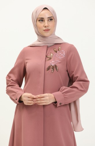 Beige-Rose Abayas 13525