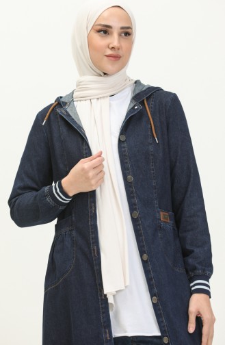 Dark Blue Jeans Cape 14030