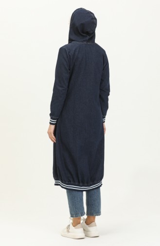 Dark Blue Jeans Cape 14030
