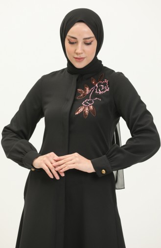 Schwarz Abayas 13528