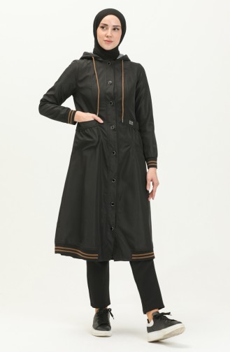 Schwarz Trench Coats Models 13734