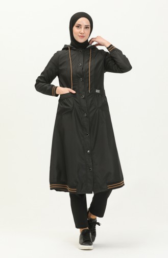 Black Trench Coats Models 13734