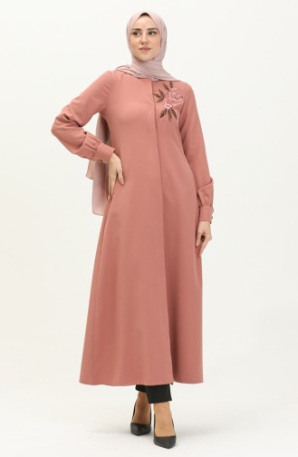 Salmon Abaya 13530