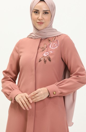 Salmon Abaya 13530