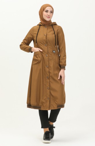 Tobacco Brown Trench Coats Models 13737