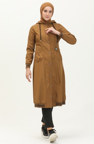 Tobacco Brown Trench Coats Models 13737