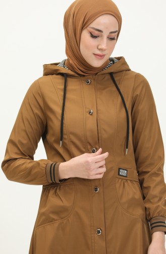 Tobacco Brown Trench Coats Models 13737
