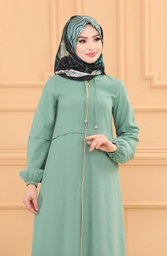 Mint green Abaya 3659-02