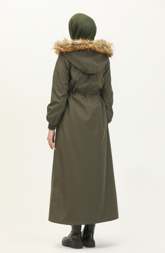 Khaki Winter Coat 13722