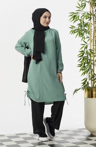 Ensemble Pantalon Tunique 3705-02 Vert menthe 3705-02