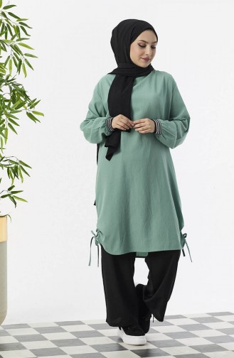 Ensemble Pantalon Tunique 3705-02 Vert menthe 3705-02