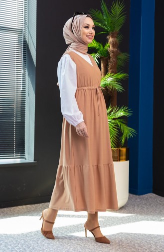 بدلة ثنائية فستان بدون أكمام قميص 3966-04 فيزون 3966-04