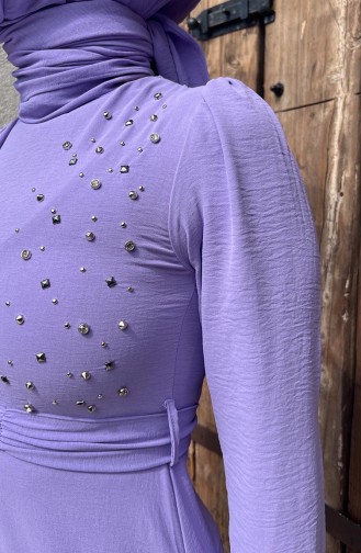 Lilac İslamitische Jurk 10310-03