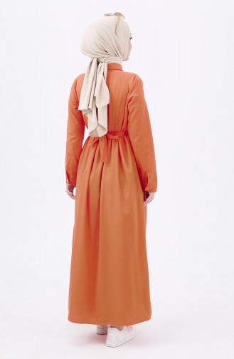 Robe Brodée 3531-02 Orange 3531-02