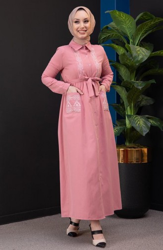 Besticktes Kleid  3531-03 Pink 3531-03