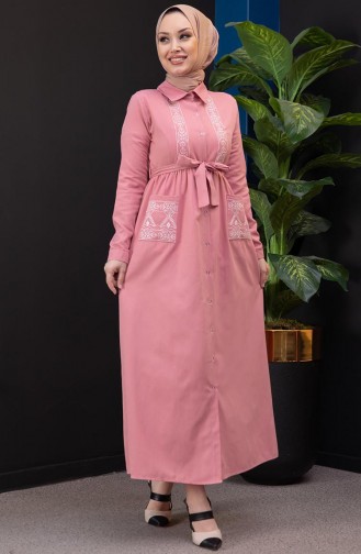 Besticktes Kleid  3531-03 Pink 3531-03