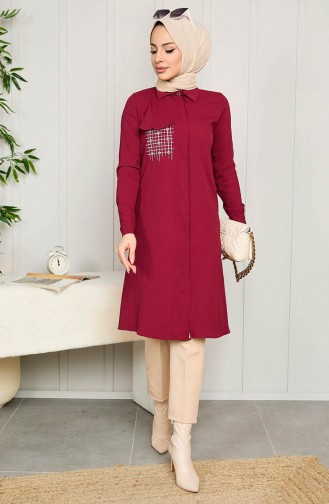 Tunika mit Taschendetail  3984-01 Burgunderrot 3984-01