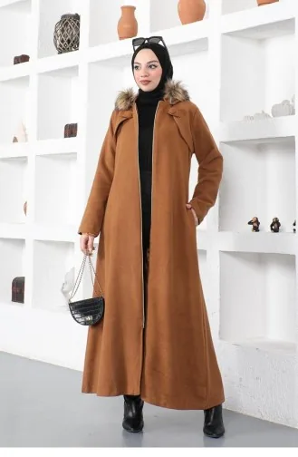 Boléro Look Stamp Coat Tan 0047MP.TAB